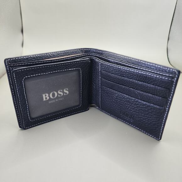 New Hugo Boss 12 compartment wallet black leather. - Picture 4 of 8